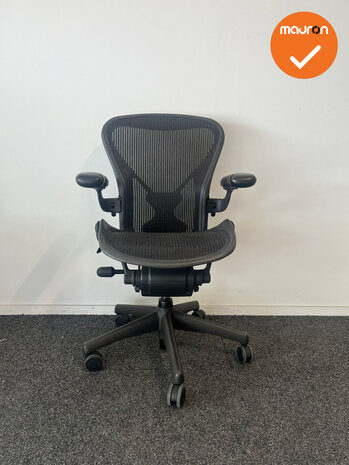 Herman Miller - Aeron - B - Posture Fit  - Zwart voetkruis