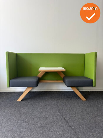 Design Zitmeubel - TOOaPICNIC Hide 110 - Groen met Antraciet