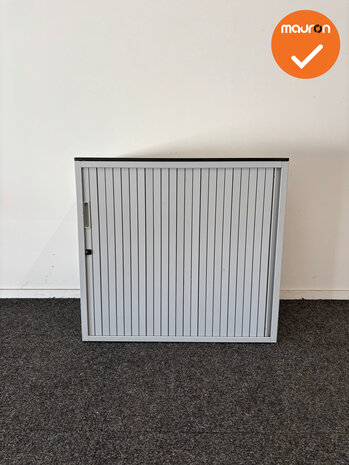 Roldeurkast - Basic - 74x80x45cm - wit met metalen deuren