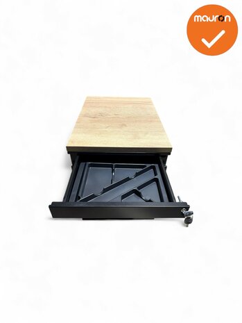 Ladeblok Basic - 57x42x60cm - Zwart- 4 laden