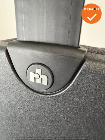 RH Logic Elite 400 - Bestaand antracietgrijze stoffering  - Met hoofdsteun - Inclusief lendepomp - zwart voetkruis