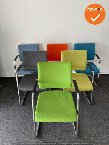 Grahl vergaderstoelen - set van 6 verschillende kleuren