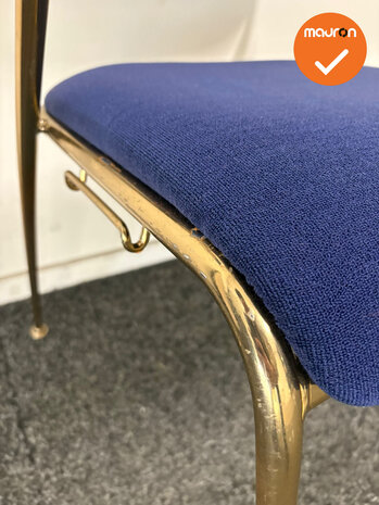 Brunner Vergaderstoel - Blauwe stoffering