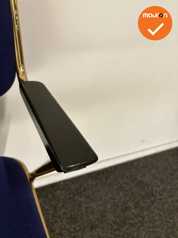 Brunner Vergaderstoel - Blauwe stoffering