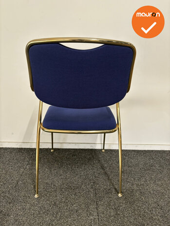 Brunner Vergaderstoel - Blauwe stoffering