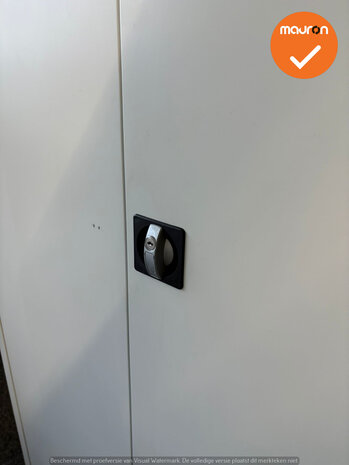 Ronis Draaideurkast Lockerkast  - 200x100x50cm - Zilvergrijs