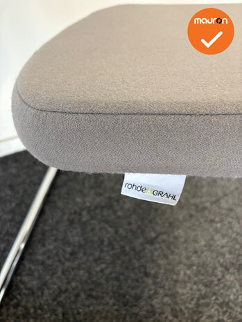 Rohde & Grahl - Vergaderstoel - grijze stoffering