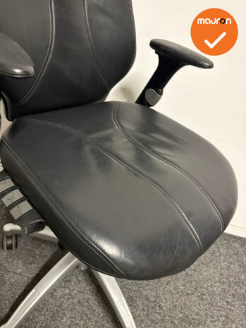 RH Logic 400 XL  - Met bestaande zwart leren bekleding - Grijs voetkruis