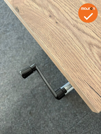 Gispen bureau &ndash; Slinger verstelbaar &ndash; 180x80 &ndash; Zilvergrijs - Nieuw blad naar keuze