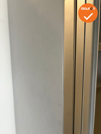 Roldeurkast - Ahrend - 195x120x45cm - Zilvergrijs met zilvergrijze metalen roldeuren