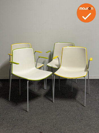 KNTNSTL-WIT-GEEL/GROEN-4ST