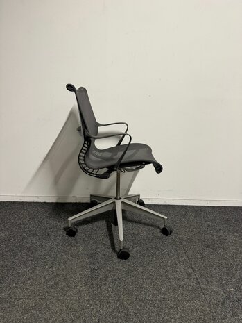 Herman Miller - vergaderstoel - Antraciet - met wielen