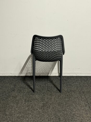 Kantinestoel "Airlight" - Kunststof - Donkergrijs