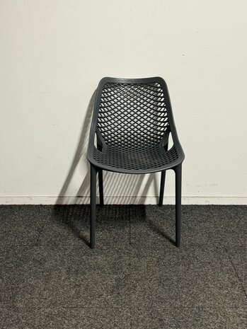 Kantinestoel "Airlight" - Kunststof - Donkergrijs