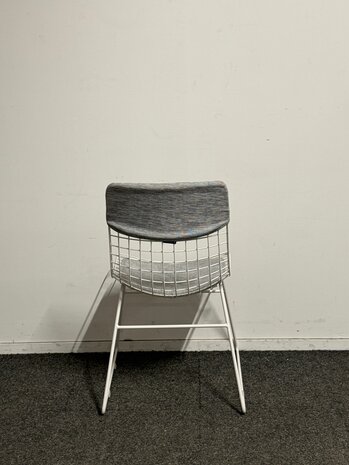 HKliving wire stoel - kantinestoel - wit
