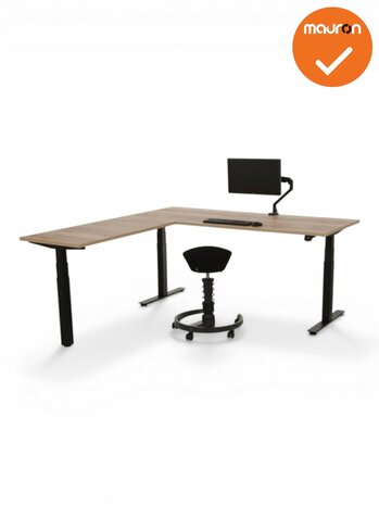 Mauforce zit-sta hoekbureau - EIken