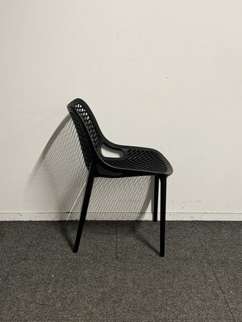 Kantinestoel "Airlight" - Kunststof - Zwart