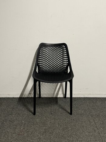 Kantinestoel "Airlight" - Kunststof - Zwart