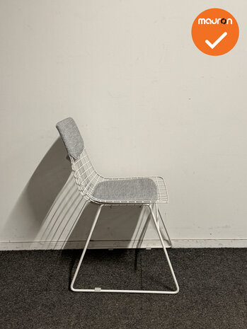 HKliving wire stoel - kantinestoel - wit