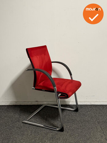 Vergaderstoel - Ahrend - A350 - Met rode bekleding