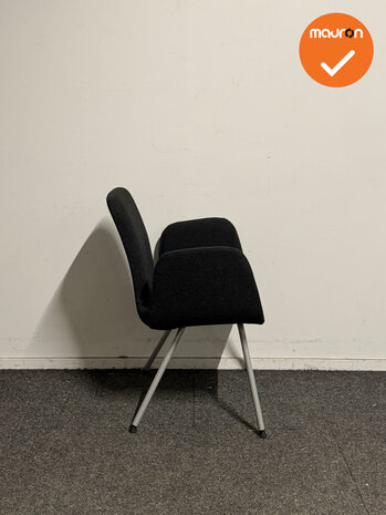 Vergaderstoel - Antraciet - Set van 4 - refurbished