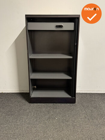 Ahrend - Roldeurkast - 144x80x45 cm - Bruin/Paars-Zwart - B-keuze