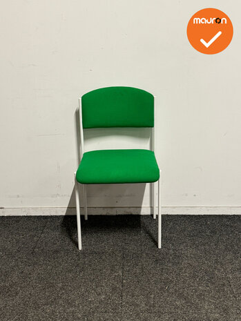 Vergaderstoel - Groen/Wit - Refurbished