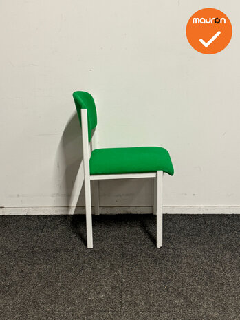 Vergaderstoel - Groen/Wit - Refurbished