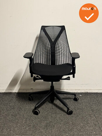 Herman Miller - Sayl - Zwart - Zwart voetkruis