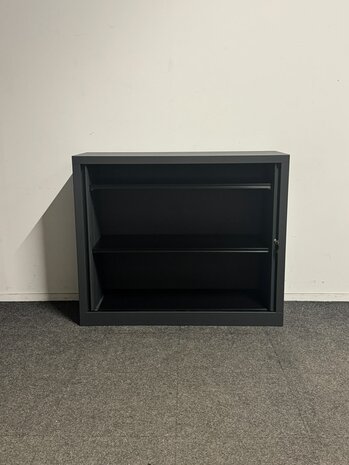 Basic - Roldeurkast - 100x120x43 cm - Antraciet - Refurbished