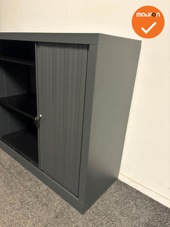 Basic - Roldeurkast - 100x120x43 cm - Antraciet - Refurbished