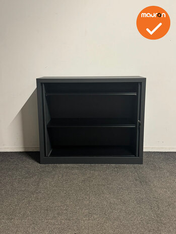 Basic - Roldeurkast - 100x120x43 cm - Antraciet - Refurbished