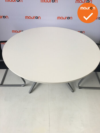 Ahrend vergadertafel - rond - Wit hout - 150cm