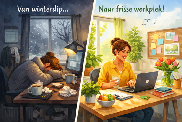 Van winterdip naar frisse werkplek