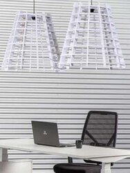 Akoestische lampenkap - 9 mm materiaal - 68cm breed - 70cm hoog - 18 kleuren