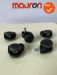 Set Haworth comforto 77 bureaustoel wielen - zacht - (5 stuks)