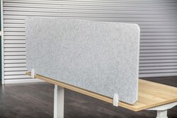 Akoestisch opzetscherm - 18 mm dik - 60-240cm lang - 59cm hoog - 18 kleuren