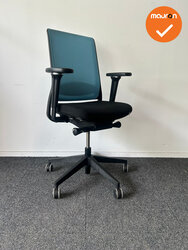 Gispen Zinn bureaustoel - 4D Armleggers - Lichtblauwe bekleding