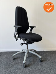 RH Logic 400 XL - zwarte stoffering  - Grijs voetkruis - Verhoogde gasveer