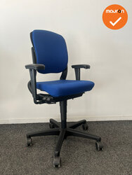 Ahrend 230 bureaustoel - refurbished - Medium Rug - Blauw