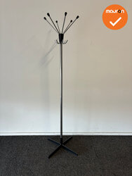 Staande kapstok - 12 Haaks - Zwart/Chroom 