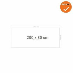 Los bureaublad - 200x80 cm - bladkleur naar keuze