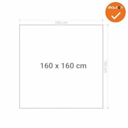 Los bureaublad - 160x160 cm - bladkleur naar keuze