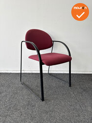 Vergaderstoel - Van der Sluis - Bordeaux rood