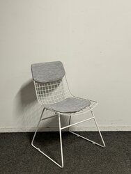HKliving wire stoel - kantinestoel - wit
