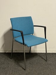 Casala Feniks - Lichtblauw - Met armleuning - 4 poots
