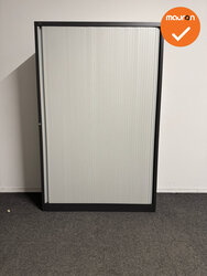Roldeurkast - RB - 195x125x50 - Antraciet met beige deur - 1 roldeur