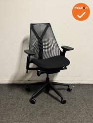 Herman Miller - Sayl - Zwart - Zwart voetkruis