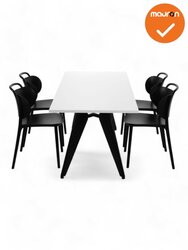 Design vergadertafel Cheak - 200x100 - Bladkleur naar keuze