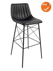 Brewster -  Barkruk - Kunstleder Zwart - zithoogte 75cm